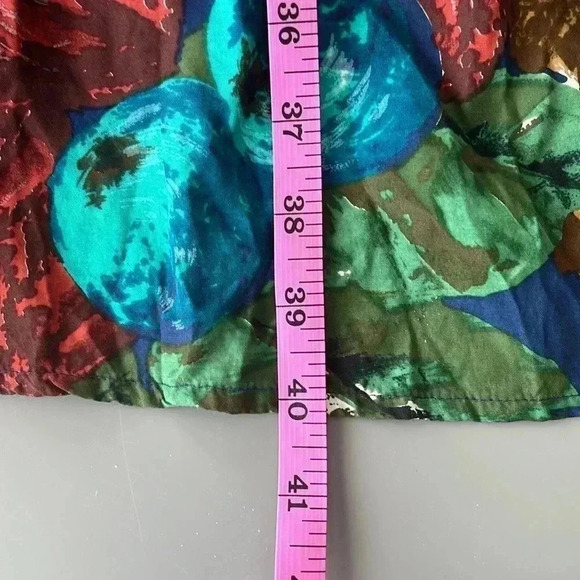 [S]Vintage BOA France Cross Shoulder Belt Open Back Floral Print  Mid Dress - Picture 14 of 16